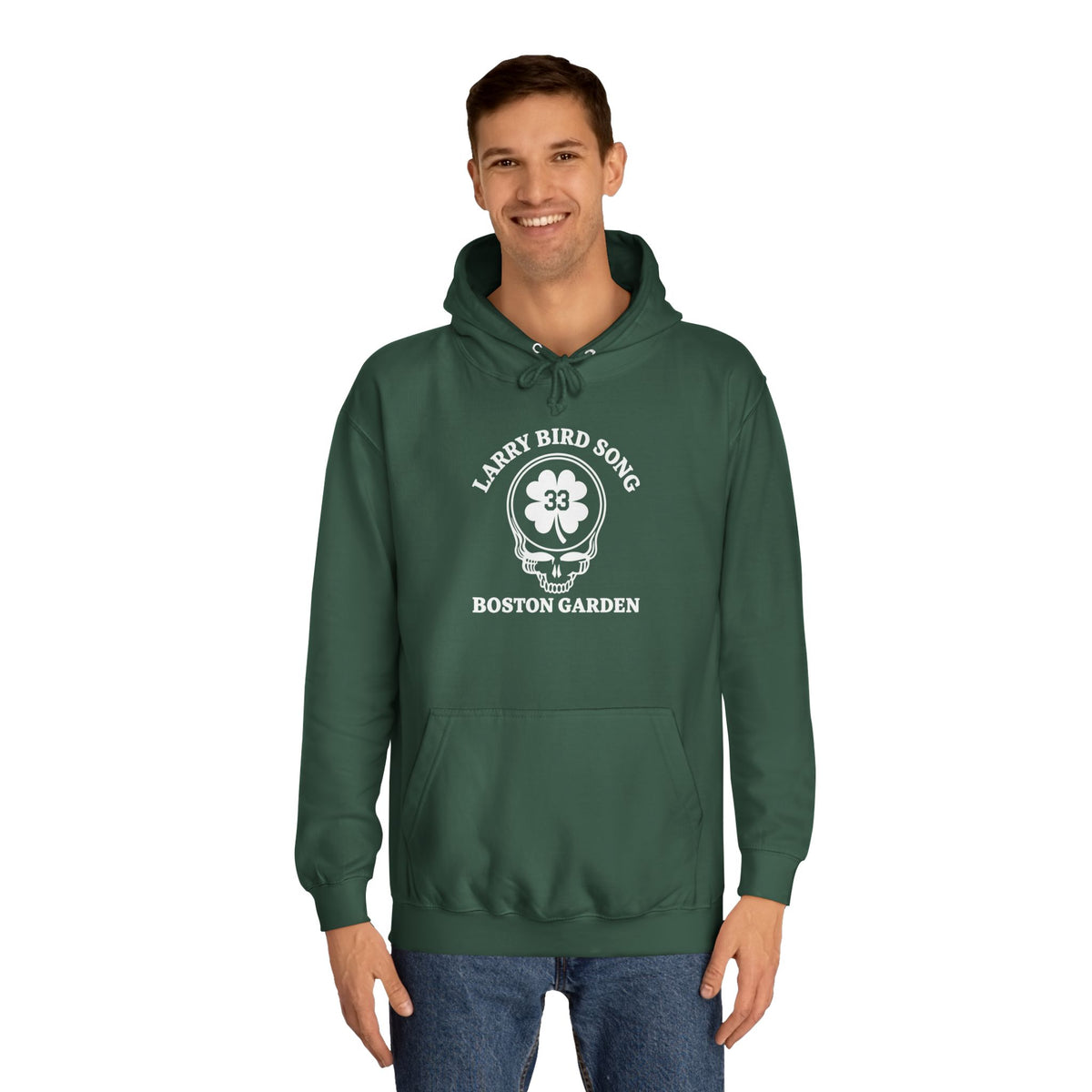Larry Bird Song 33 Boston Garden Deadhead Basketball Hoodie