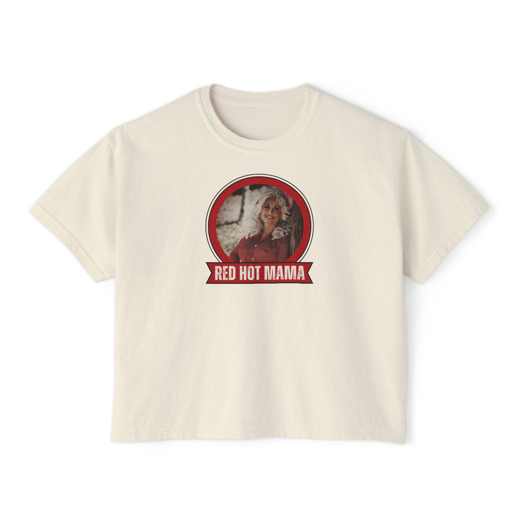 Women's Widespread Panic Red Hot Mama Dolly Boxy Tee