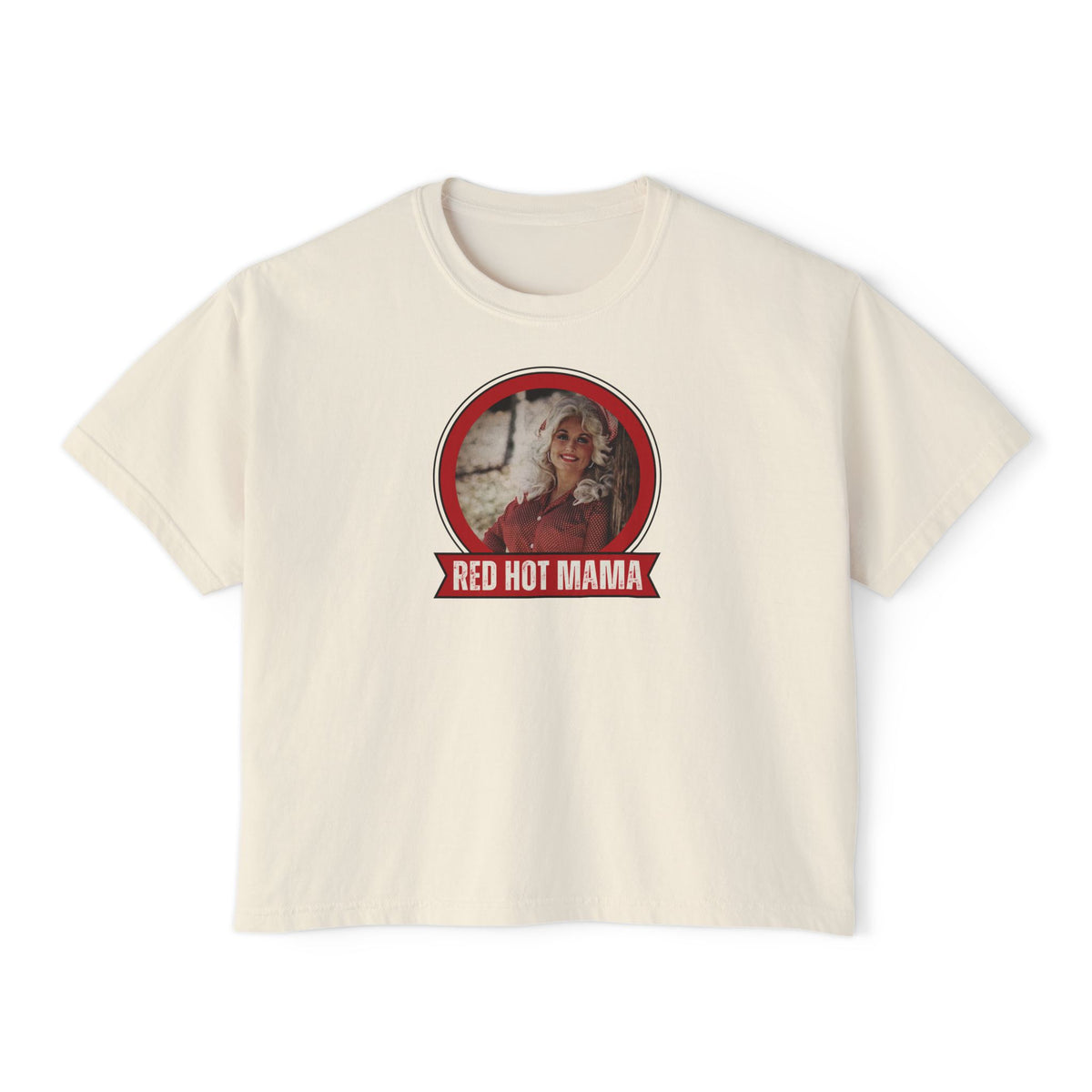 Women's Widespread Panic Red Hot Mama Dolly Boxy Tee