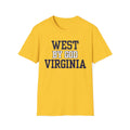 West By God Virginia Yellow -WVU Football Game Day Tee
