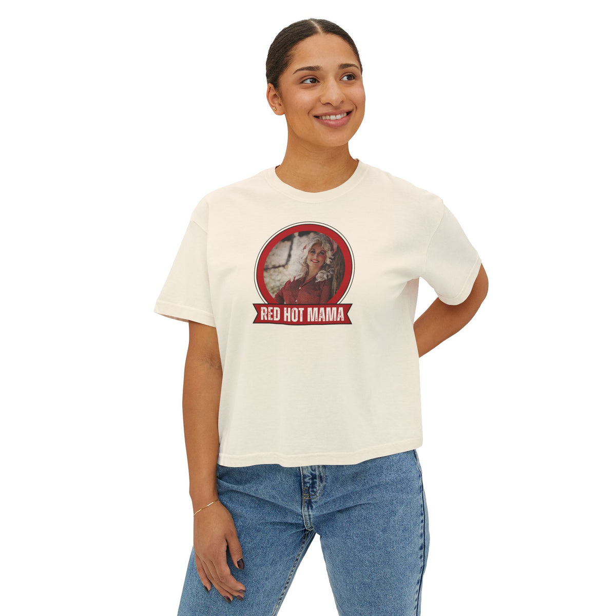 Women's Widespread Panic Red Hot Mama Dolly Boxy Tee