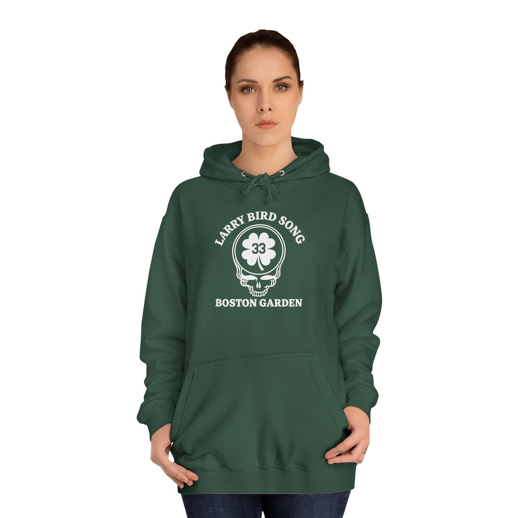 Larry Bird Song 33 Boston Garden Deadhead Basketball Hoodie