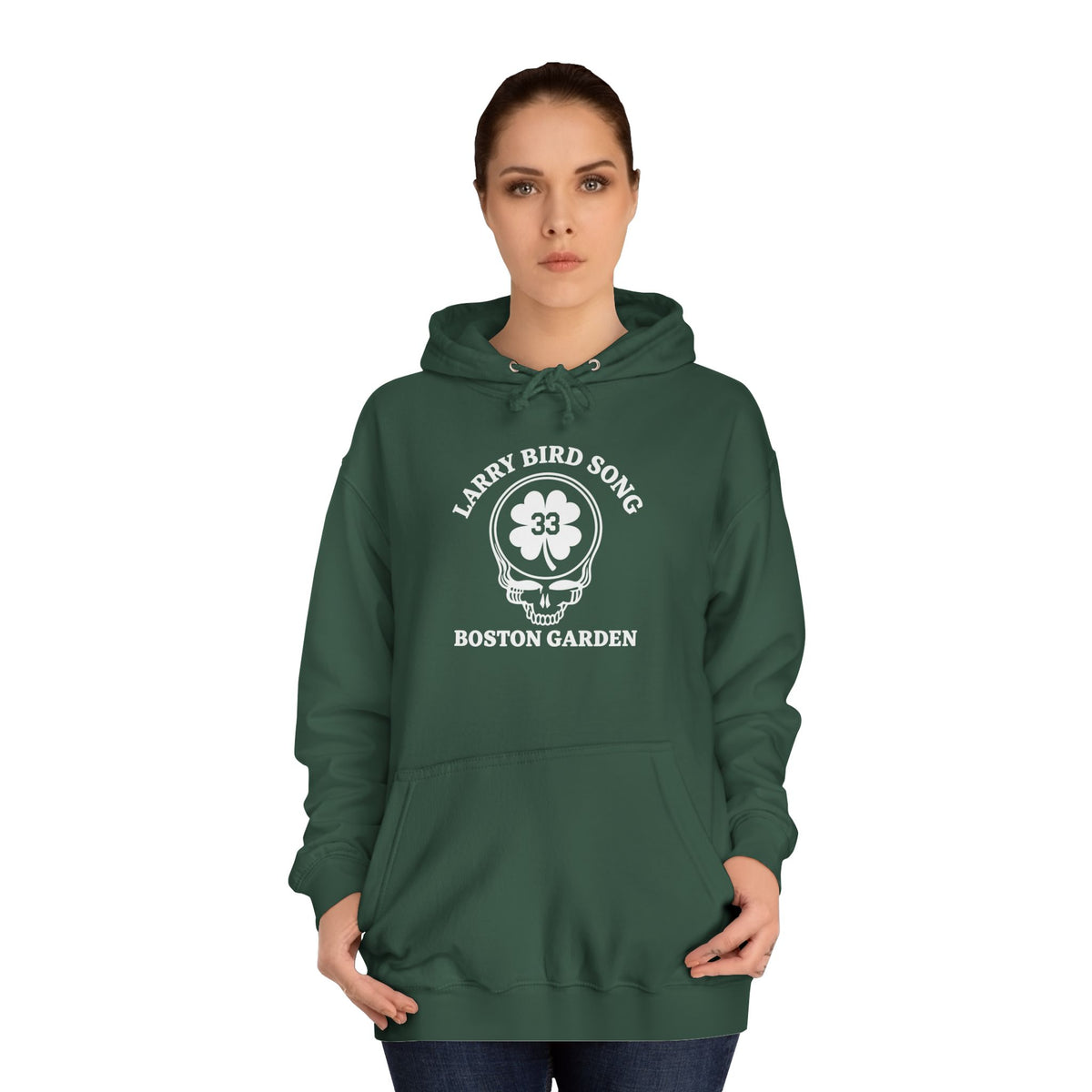Larry Bird Song 33 Boston Garden Deadhead Basketball Hoodie