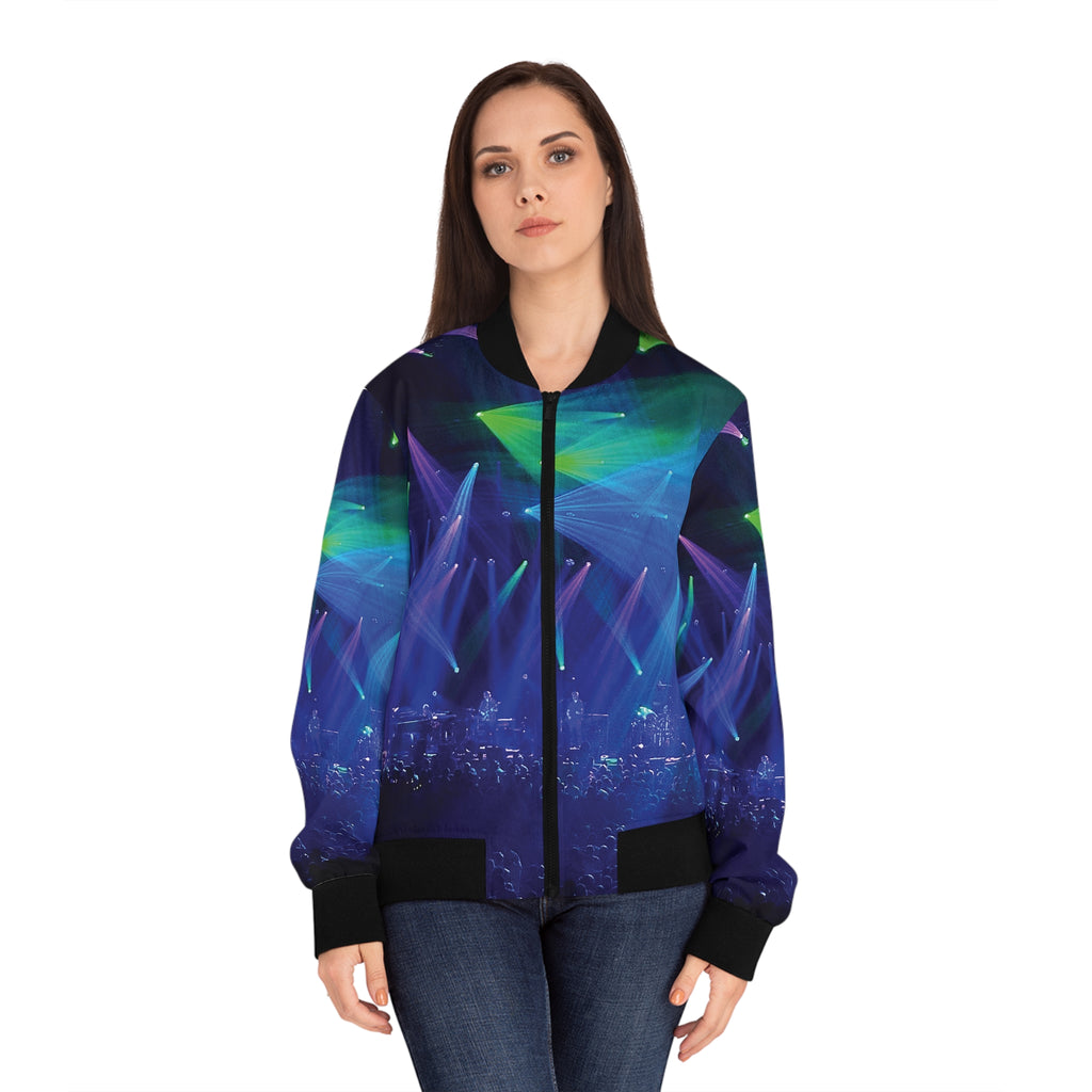 Women's Phish Lights Bomber Jacket (Blue)