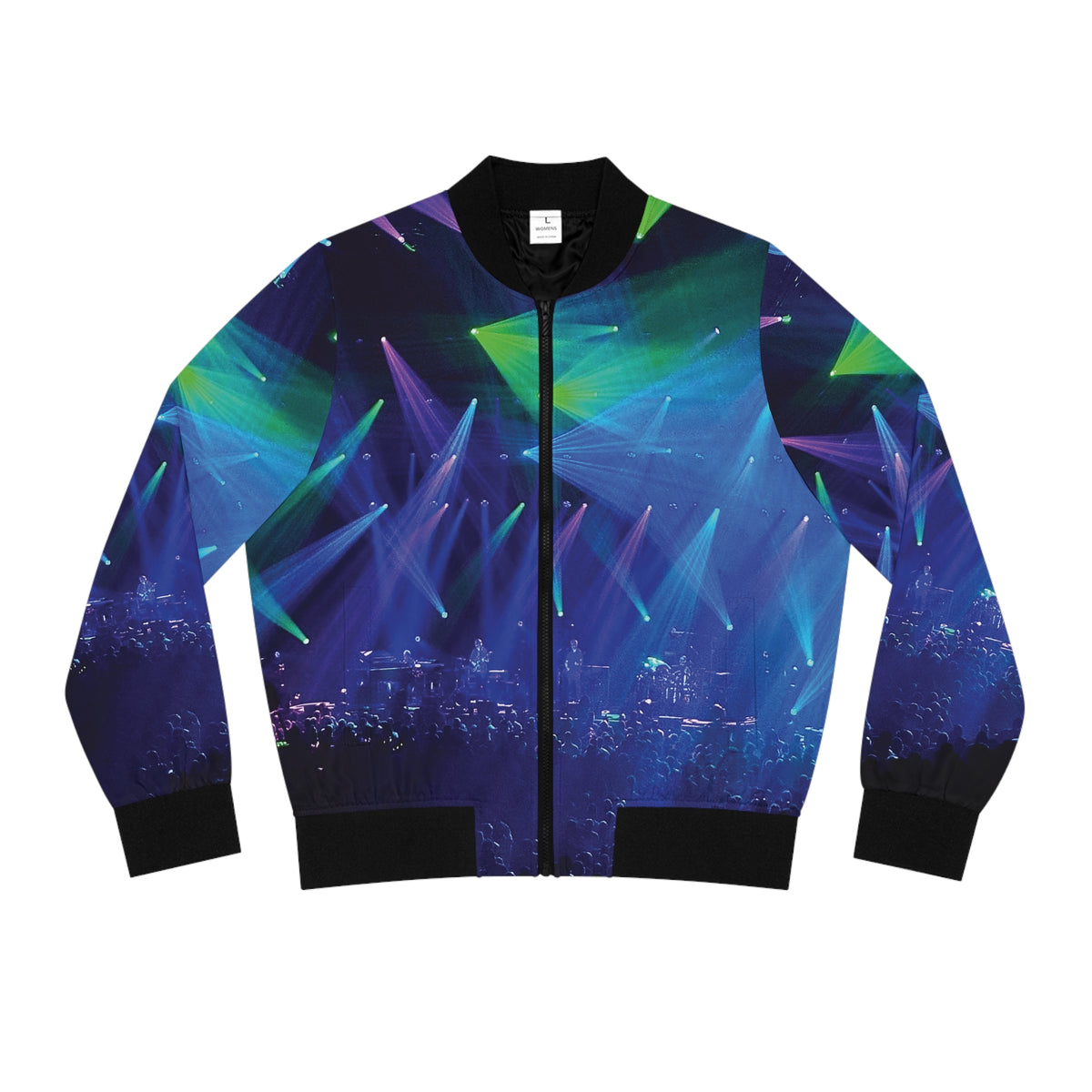 Women's Phish Lights Bomber Jacket (Blue)