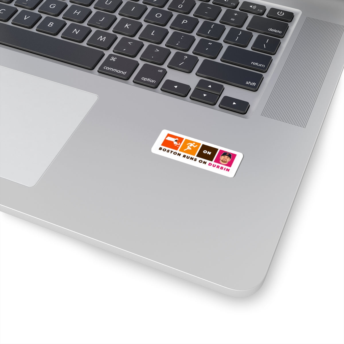 Boston Runs on Durbin Sticker — Kiss-Cut Vinyl Sports Decal