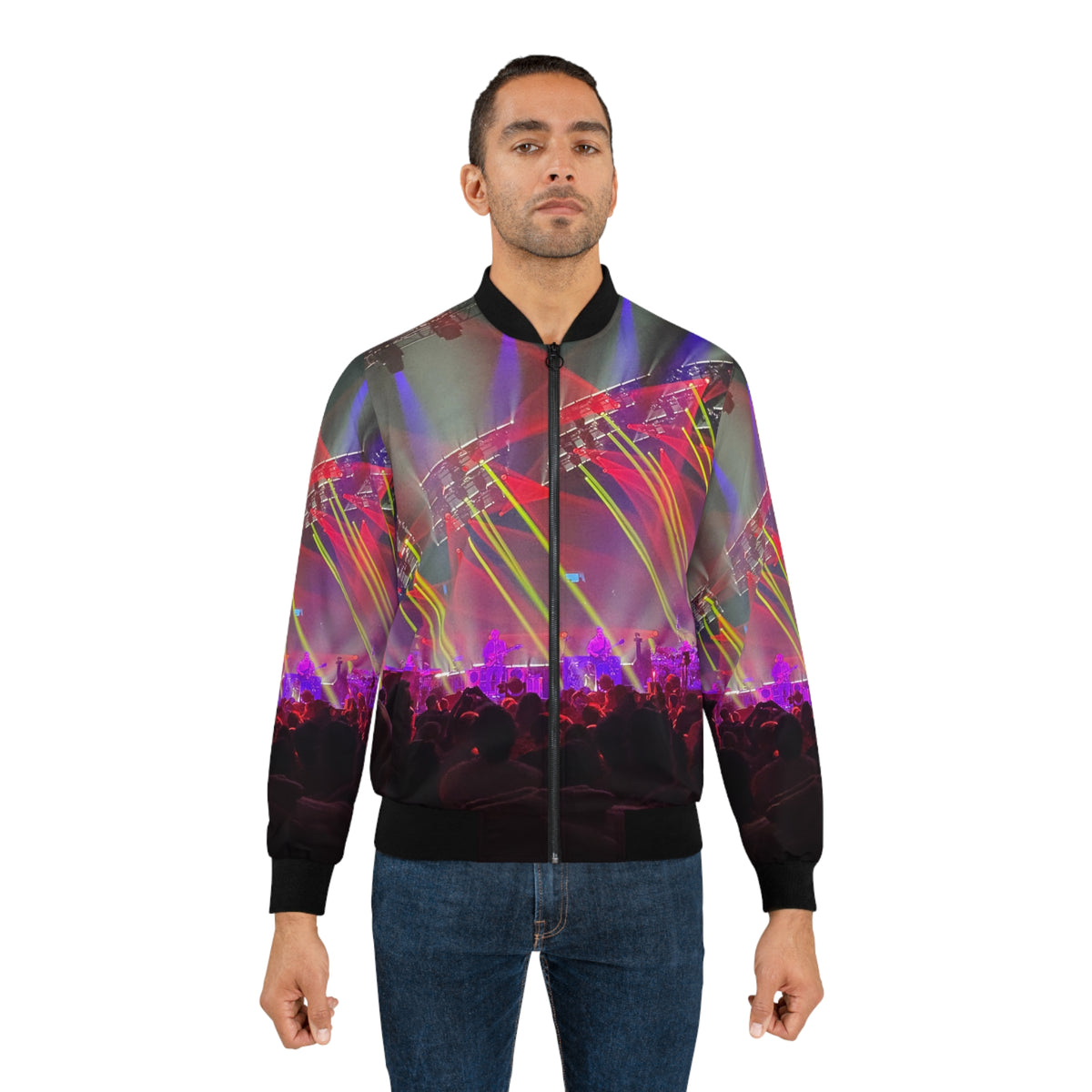 Men's Phish Lights Bomber Jacket (Red)