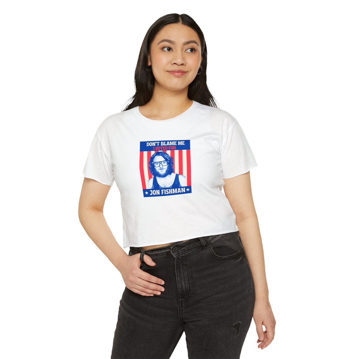 Women's Jon Fishman Don't Blame Me  Crop Top