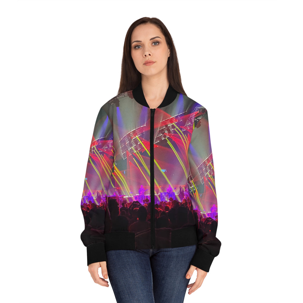 Women's Phish Lights Bomber Jacket (Red)