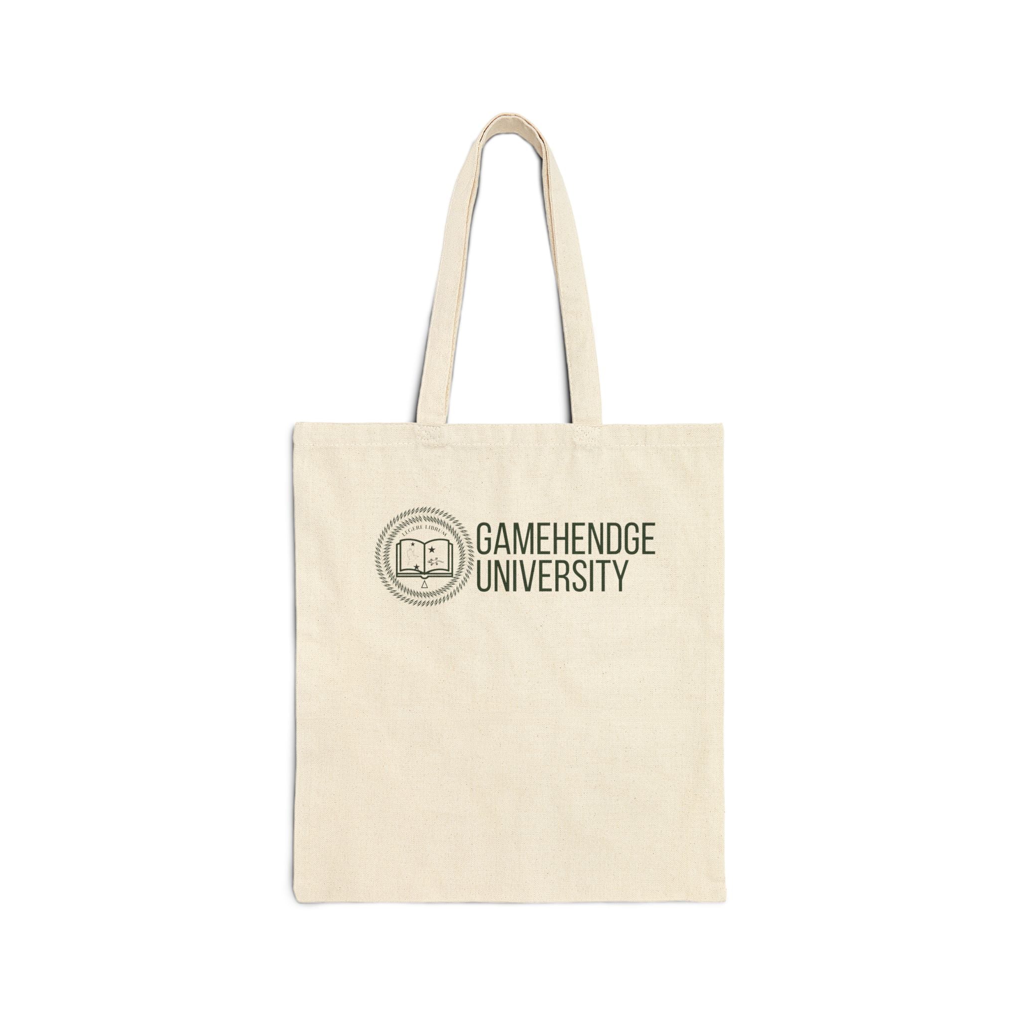 Gamehendge University Canvas Tote — Eco-Friendly Book & Grocery Bag